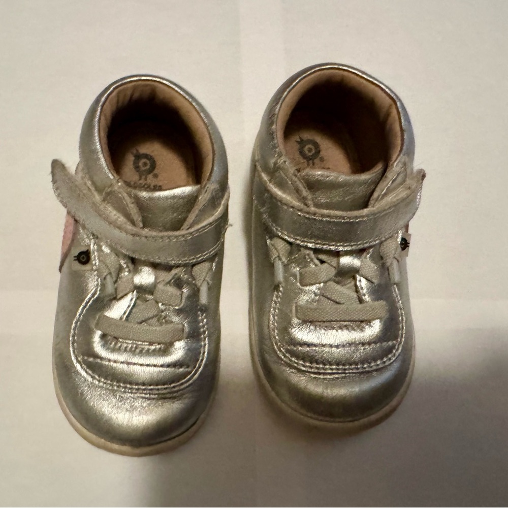 Old Soles Metallic Silver Baby Shoes